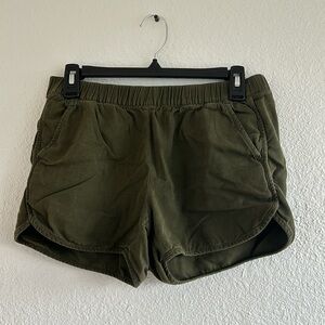 Madewell Olive Cotton Shorts